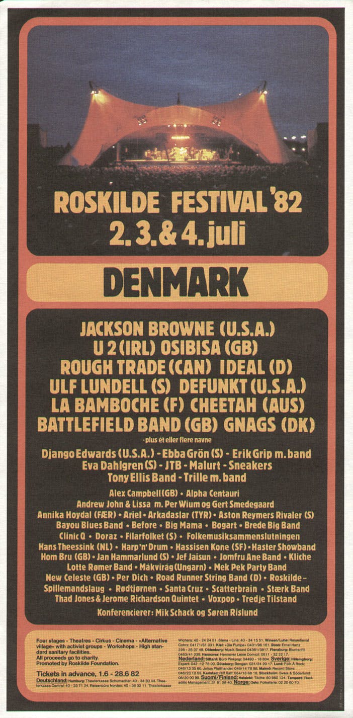 Roskilde Festival 1982 poster