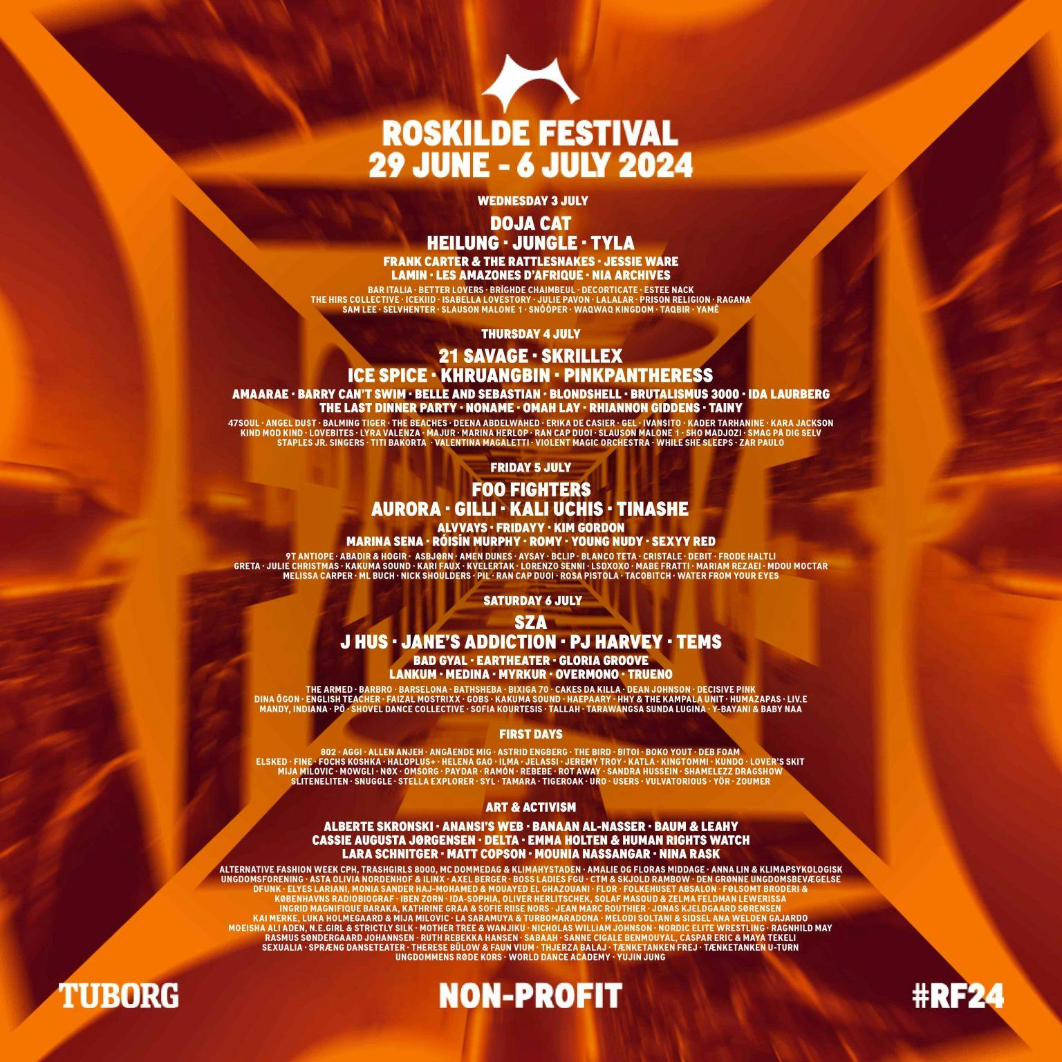 Roskilde Festival 2024 poster
