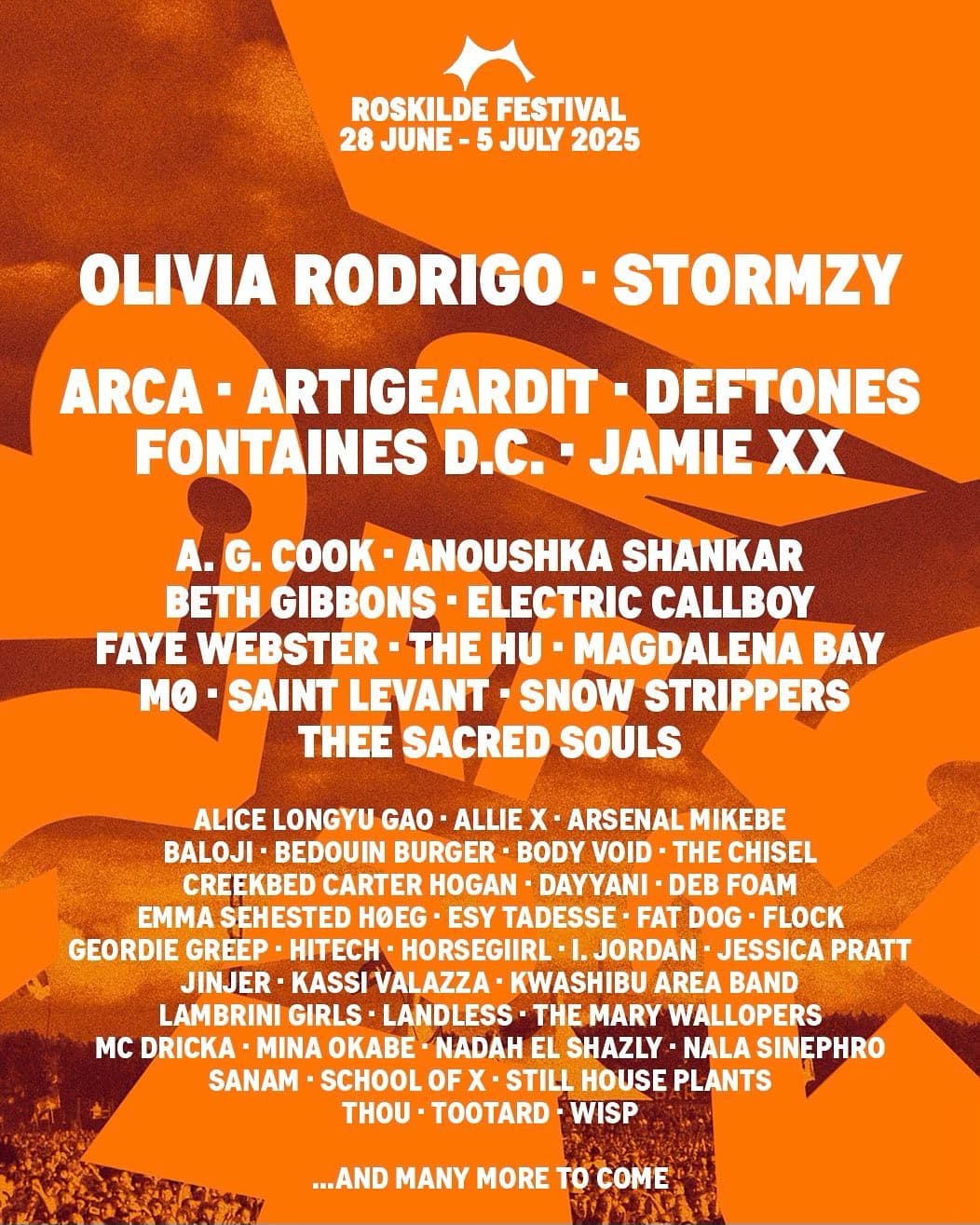 Roskilde Festival 2025 poster