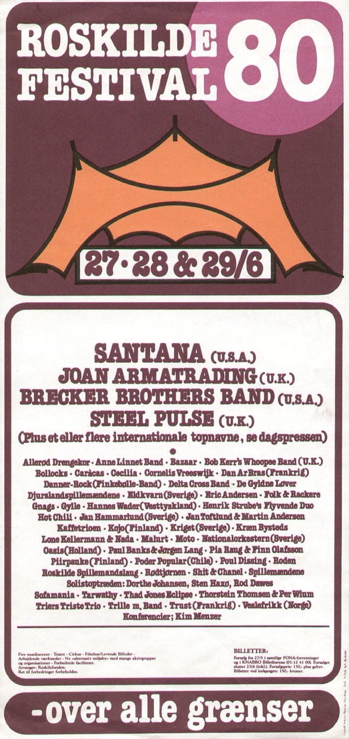 Roskilde Festival 1980 poster