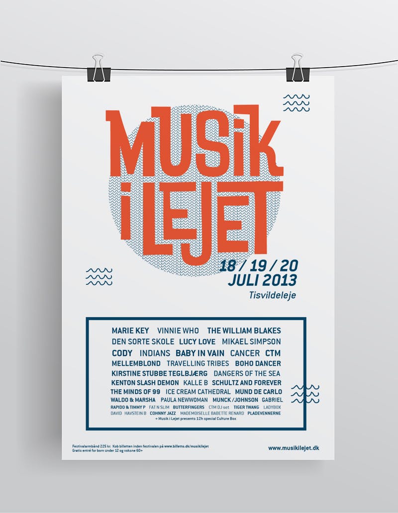 Musik i Lejet 2013 poster