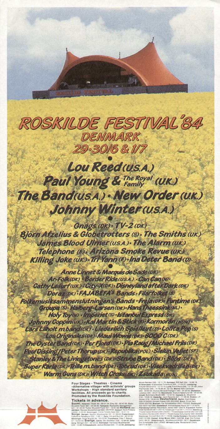 Roskilde Festival 1984 poster