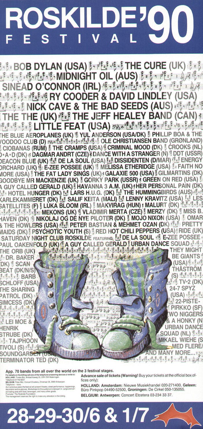 Roskilde Festival 1990 poster