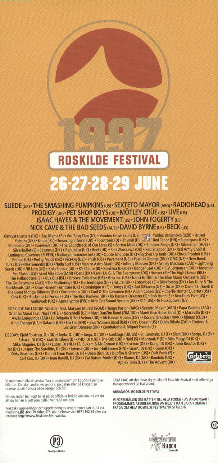 Roskilde Festival 1997 poster