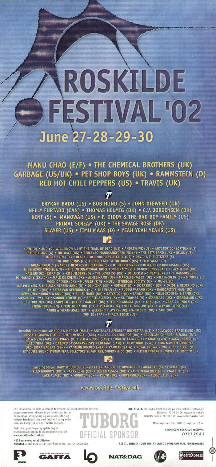 Roskilde Festival 2002 poster