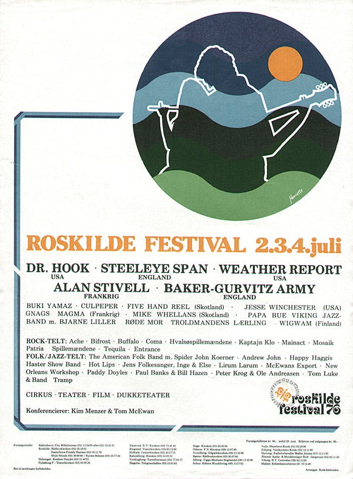 Roskilde Festival 1976 poster