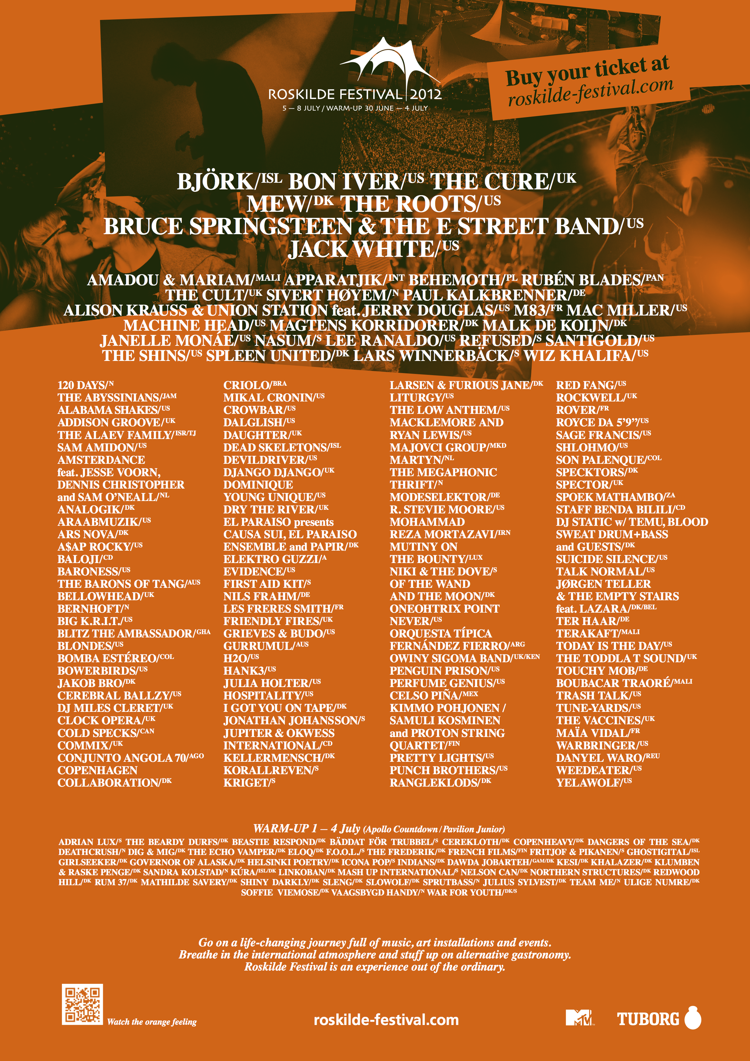 Roskilde Festival 2012 poster