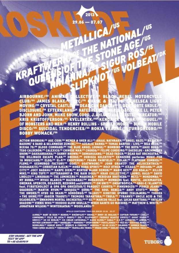 Roskilde Festival 2013 poster