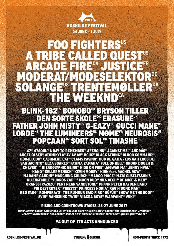 Roskilde Festival 2017 poster